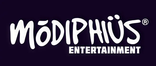 Modiphius Entertainment logo, a Monarch Game Studios collaboration partner