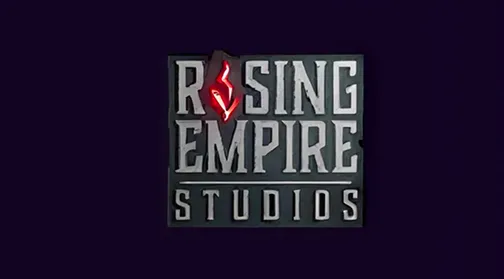 Rising Empire Studios logo, a Monarch Game Studios collaboration partner